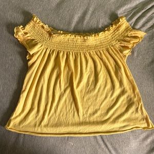 Yellow “Off the Shoulders” Top